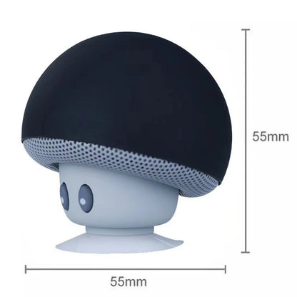 Mini Altoparlante Bluetooth Rosa Portatile Con Design Funghetto E Supporto Ventosa Per Telefono E PC