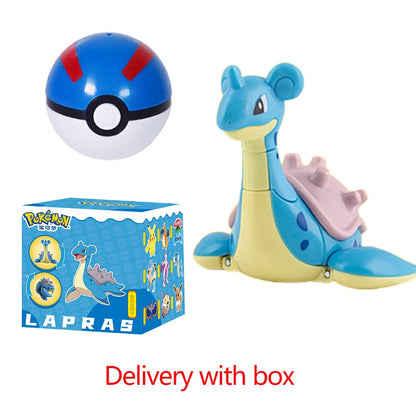 Pokemon Pokeball Figura Palla Pikachu Charizard Mewtwo Mew Eevee Gengar Lapras Blastoise Venusaur Gyarados Giocattolo Educativo Per Bambini