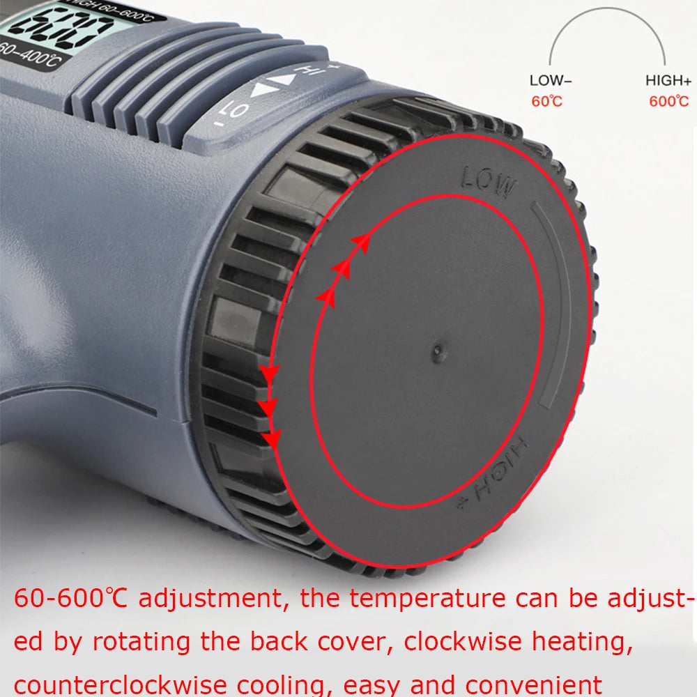Pistola Termica 220V 2000W Variabile Avanzata Pistola ad Aria Calda Elettrica Avanzata con Temperature Regolabili