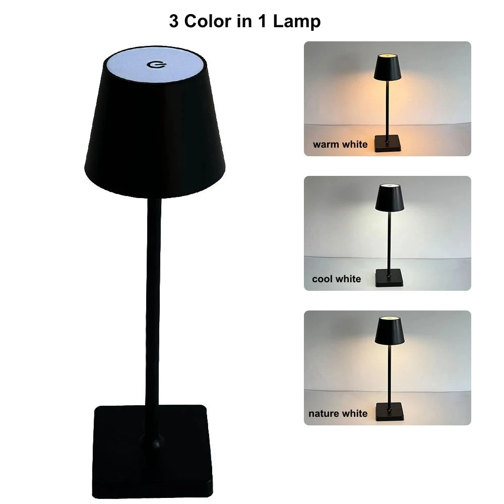 Lampada Da Tavolo Led Dimmabile Al Tocco Ricaricabile Senza Fili Design Nordic Per Cameretta E Scrivania