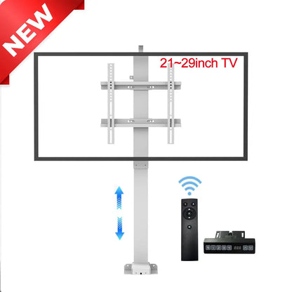 Supporto Televisore Elettrico Motorizzato Telescopico Con Telecomando Per Montaggio A Scomparsa Nel Mobile Domotica