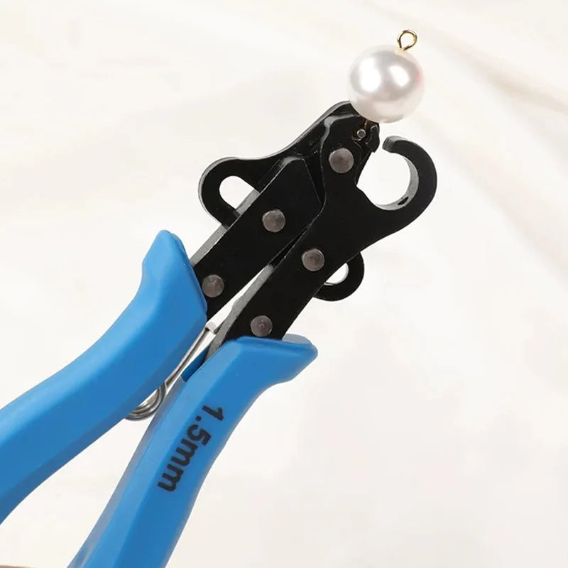 Set di pinze per filo da 1,5/2,25/3 mm per avvolgimento del filo, riparazione di flessioni, strumento per la creazione di gioielli, pinze a becchi tondi per avvolgimento di anelli metallici