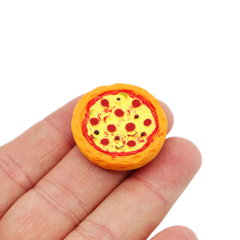 1Set 1:12 Casa delle bambole in miniatura Pizza con scatola di imballaggio Modello da cucina Accessori alimentari per la decorazione della casa delle bambole Giochi di imitazione Giocattoli regalo