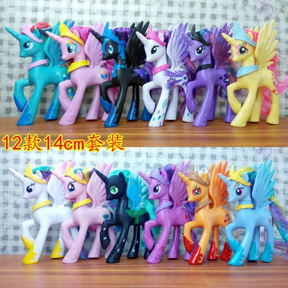 Set di giocattoli My Little Pony Fluttershy Rainbow Dash Twilight Sparkle Princess Cadence Luna Regalo a mano
