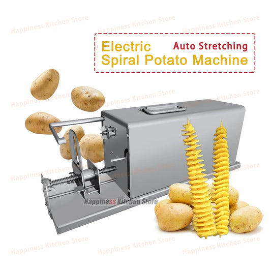 Macchina Professionale Per Patate A Spirale In Acciaio Inossidabile Per Ristorazione Taglio Automatico