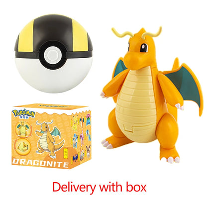 Pokemon Pokeball Figura Palla Pikachu Charizard Mewtwo Mew Eevee Gengar Lapras Blastoise Venusaur Gyarados Giocattolo Educativo Per Bambini