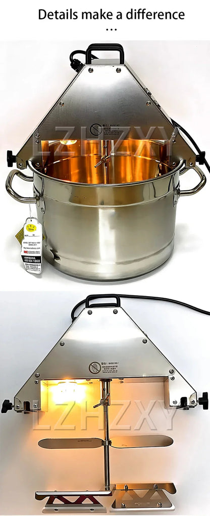 Macchina Multifunzione Per Alimenti Con Mescolatore Integrato 10L 50W 220V Friggere E Mescolare