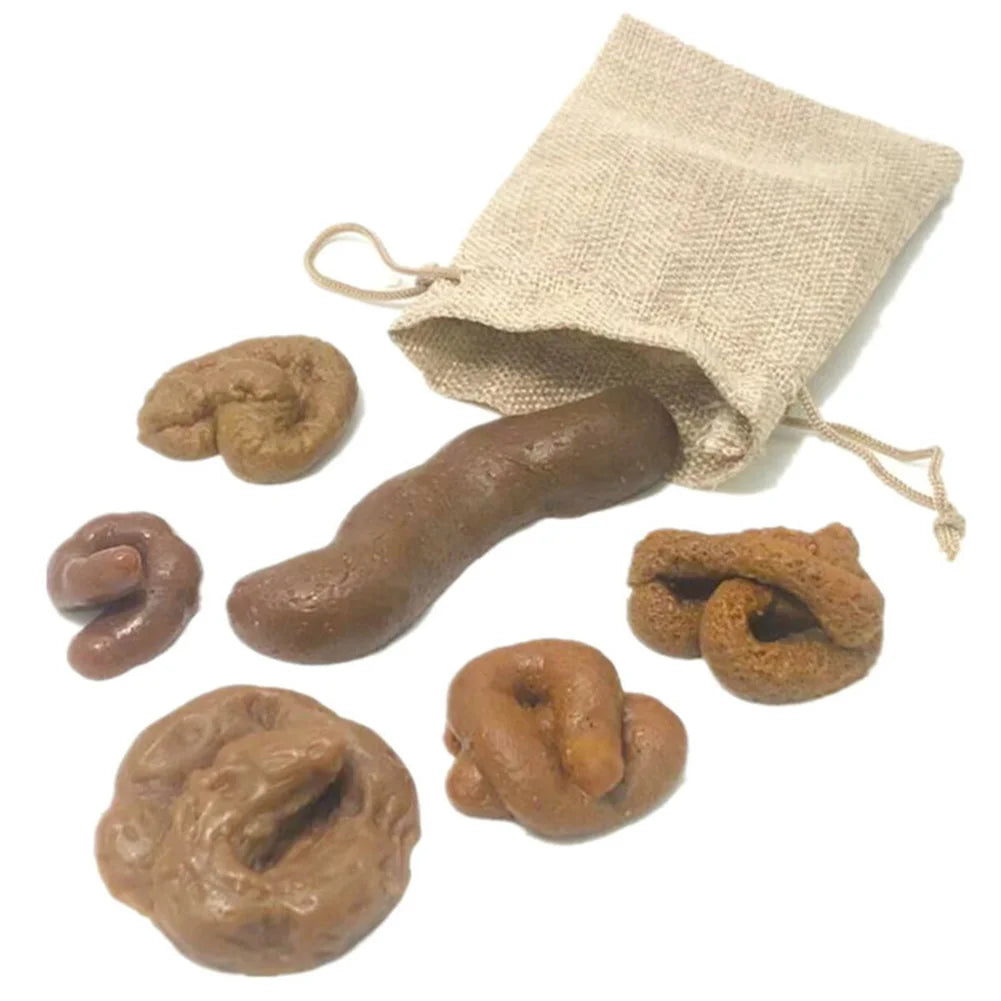 6 pz Realistico Morbido Falso Cane Cacca Scherzi Gag Scherzo Regalo Del Partito Cacca Gomma Tossico Regalo Del Partito Scherzi Simulato Sgabello