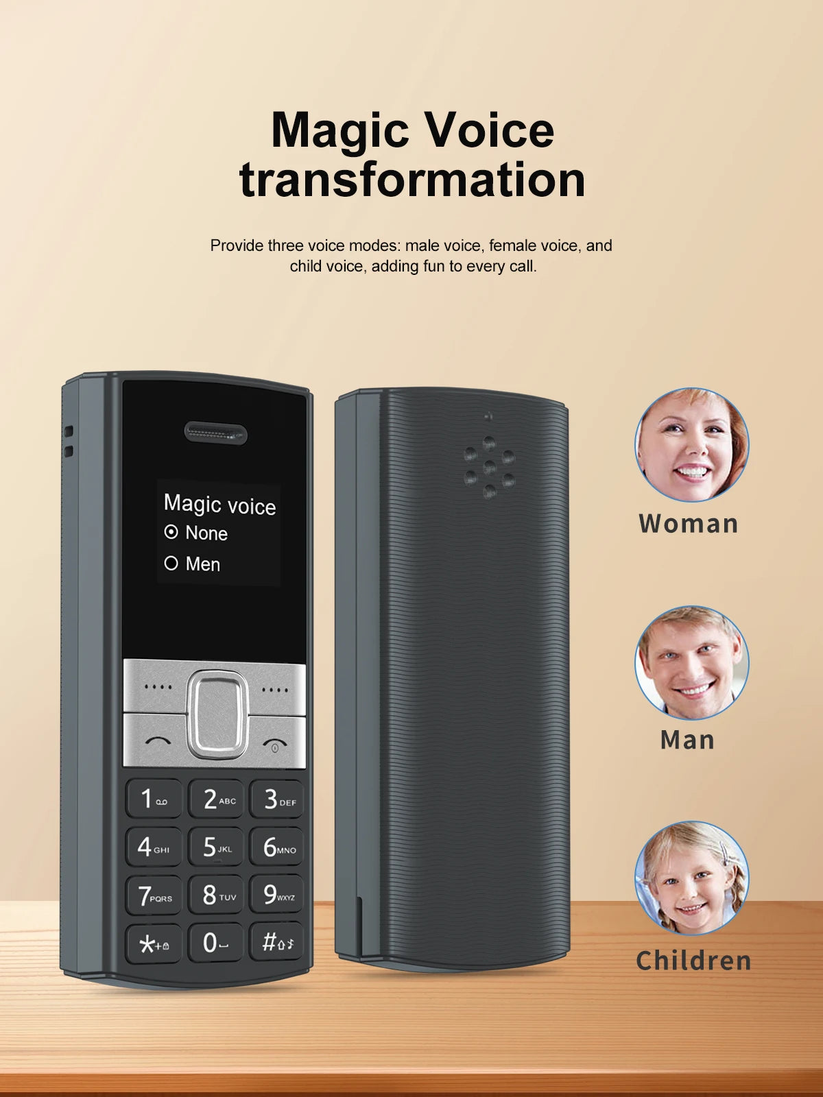 Servo BM150 Telefono Cellulare Mini Due Sim Registrazione Automatica Chiamate Blocco Lista Nera