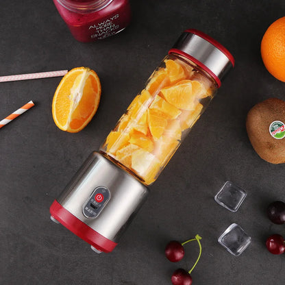 Spremiagrumi Elettrico USB Ricaricabile Multifunzionale Frullatore Estrattore di Succo