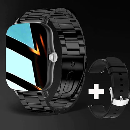 Nuovo Smartwatch con Chiamata BT, Monitoraggio Salute e Sonno, Schermo HD da 1.80'', Orologio Intelligente per Bambini, Impermeabile, Braccialetto Sportivo alla Moda per Donne e Uomini