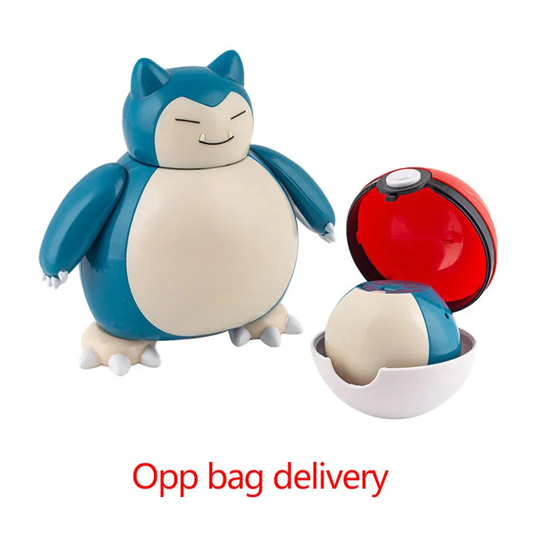 Pokemon Pokeball Figura Palla Pikachu Charizard Mewtwo Mew Eevee Gengar Lapras Blastoise Venusaur Gyarados Giocattolo Educativo Per Bambini