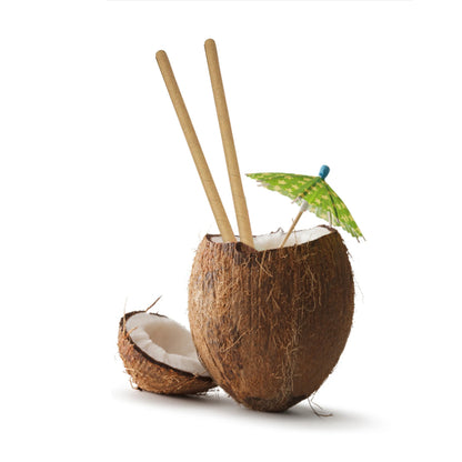 100 Cannucce di Carta Lunghe 7,75 Pollici Monouso per Frullati Cocktail Milkshake Caffetterie Ristoranti