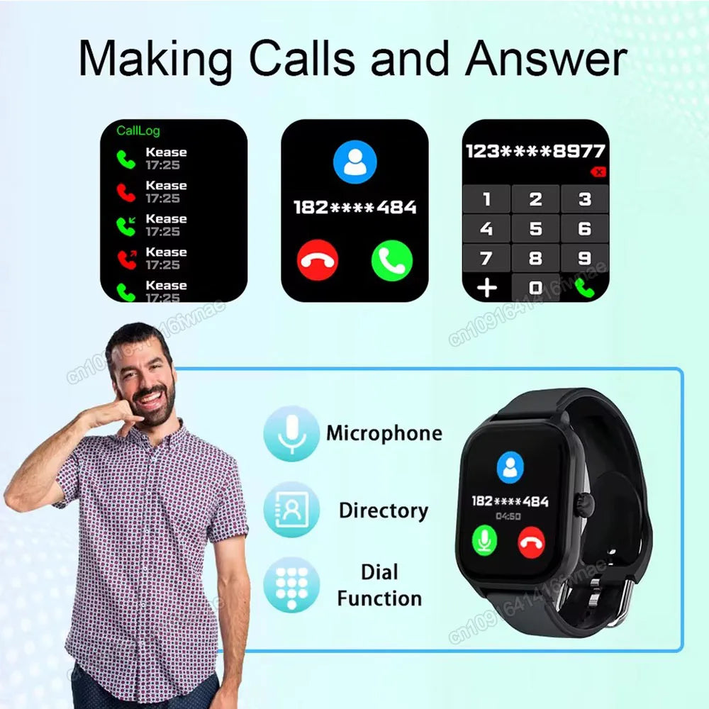 Nuovo orologio intelligente GPS militare da esterno da uomo impermeabile modalità sportiva multipla fitness chiamate Bluetooth HD Smartwatch braccialetto da donna per uomo