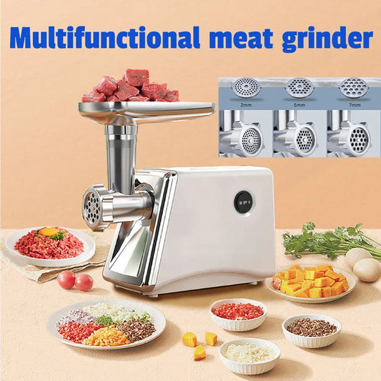 Tritacarne Elettrico 800W Professionale E Robot Da Cucina Multifunzione Processore Alimentare Per Tritare E Preparare Cibi