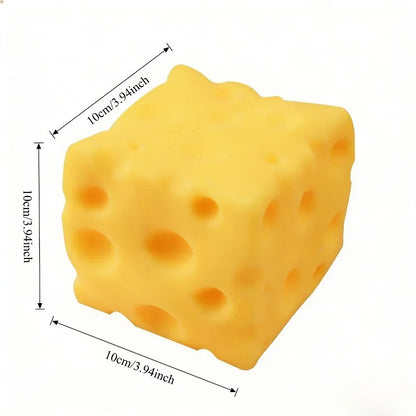 Giocattolo Antistress Gigante a Forma di Formaggio, Squishy Extra Large, Giocattolo Modellabile a Lenta Risalita, Palla Antistress per Adulti, Regalo