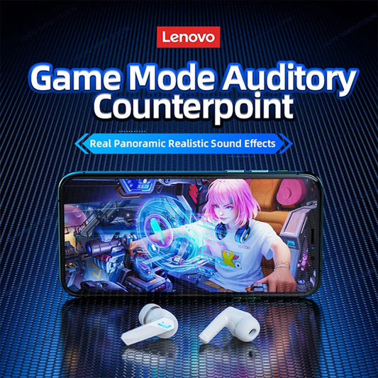 Lenovo GM2 Pro Auricolari Da Gioco Bluetooth 5.3 Con Cancellazione Attiva Del Rumore E Microfono