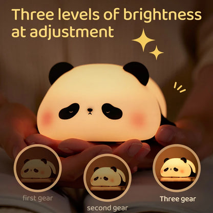 Luce Notturna Panda Led Con Touch Usb Ricaricabile Per Cameretta Decorazione Per Bambini