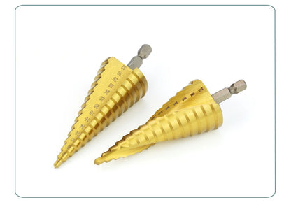 Set Punte Gradino Titanio HSS 4-12, 4-20, 4-32 Mm Per Metallo E Legno Utensili Da Trapano Di Precisione