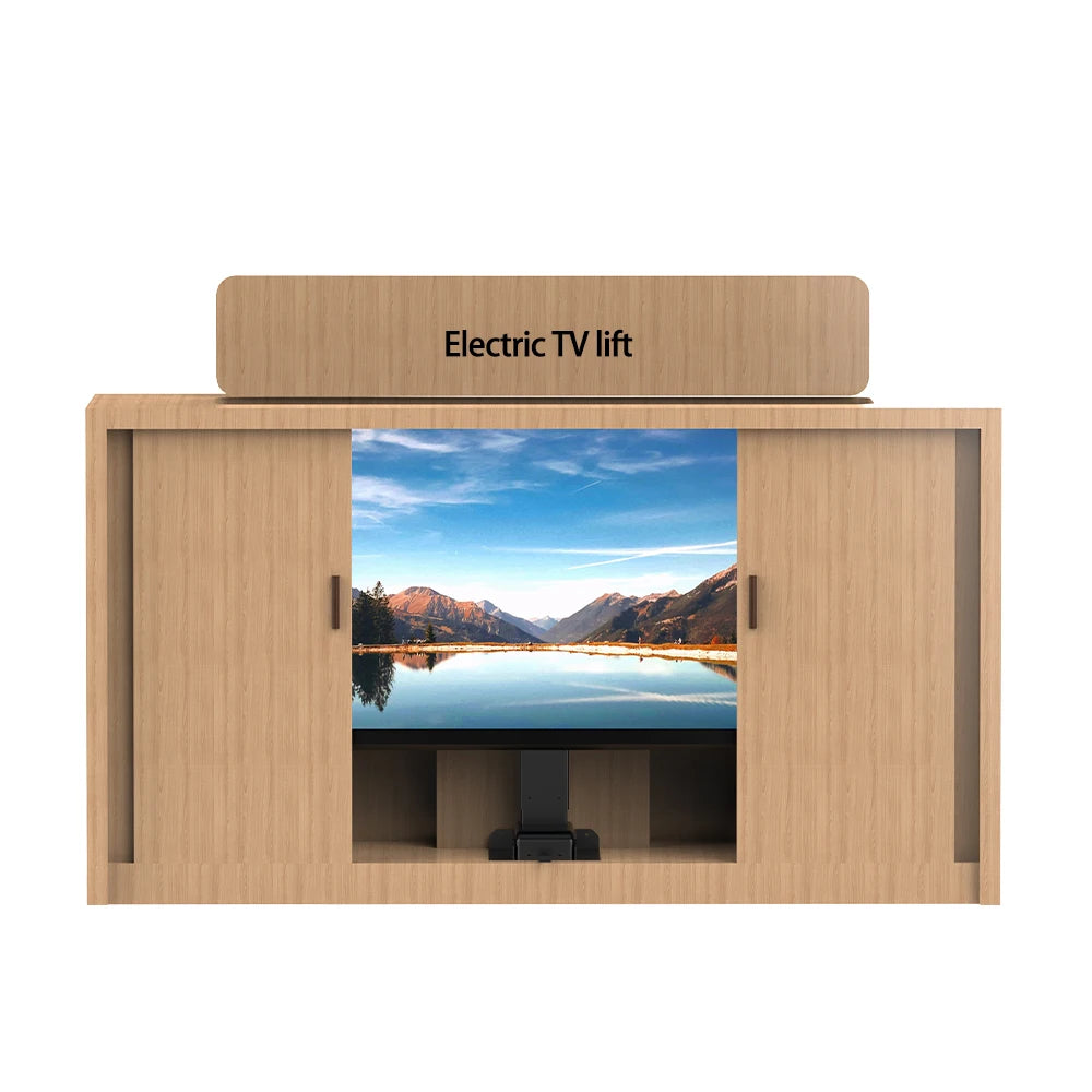 Supporto Televisore Elettrico Motorizzato Telescopico Con Telecomando Per Montaggio A Scomparsa Nel Mobile Domotica