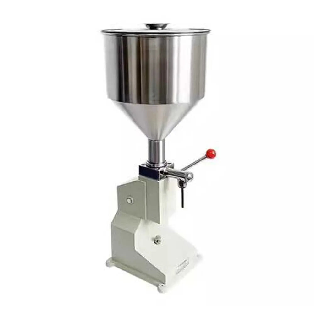 Riempitrice Manuale Per Bottiglie Liquide Modello A03 Con Ugelli Da 4 Mm E 8 Mm Velocità 5-30 Bottiglie Al Minuto