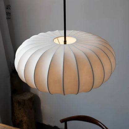 Lampadario Wabi Sabi Giapponese In Seta Bianca Per Ristorante Studio Soggiorno Cucina Moderno