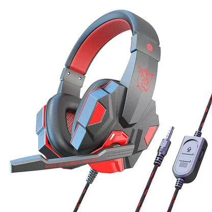 Cuffie da Gaming RGB HOMEFISH SY830MV con Microfono, Cuffie Cablate Over-Ear Leggere per PC, PS5, Xbox, Switch