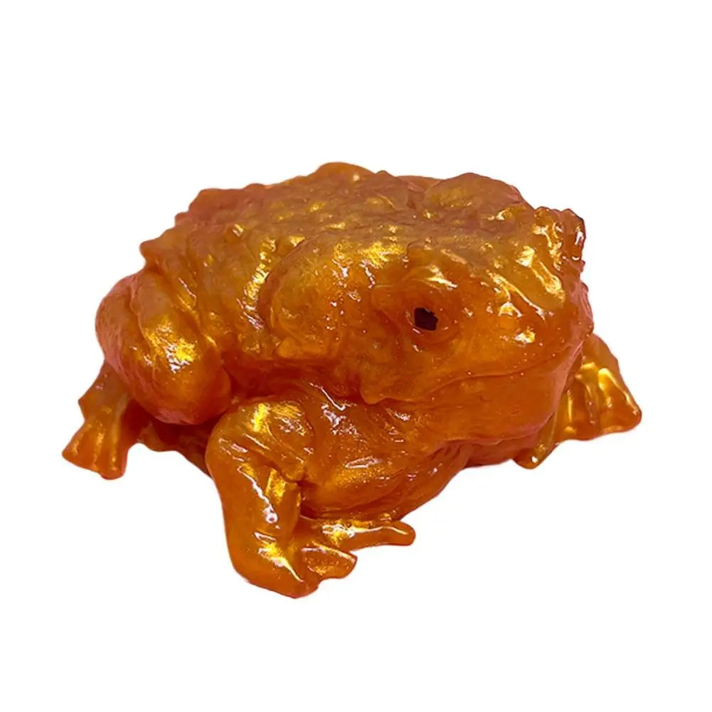 Rana Antistress in Legno Spremi Ornamento da Scrivania Divertente Regalo per Festa e Compleanno