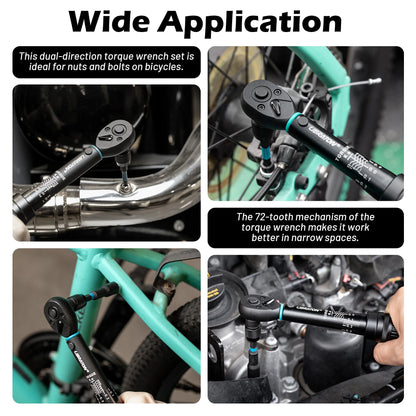 Set Di Chiavi Dinamometriche 0,25 Pollici Da 2 A 14 Nm Per Bici E Moto, 21 Pezzi, Kit Riparazione