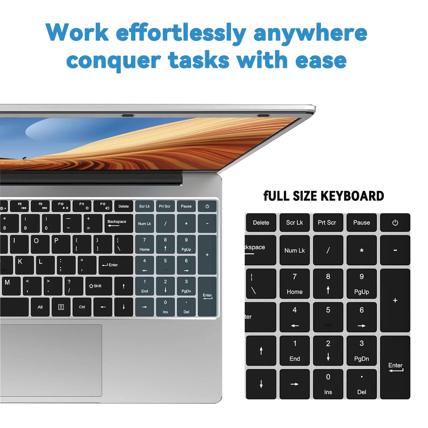 Laptop 15,6 Pollici Con 32 Gb Ram E 2 Tb SSD Windows 11 Impronta Digitale Tastiera Retroilluminata