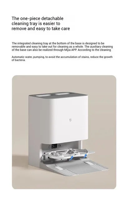 XIAOMI MIJIA Robot Aspirapolvere Autonomo H40, Pulizia Intelligente per la Casa, Spazzamento ad Alta Velocità, Pulizia Rotante, Aspirazione Ciclonica 10000PA, Laser LDS