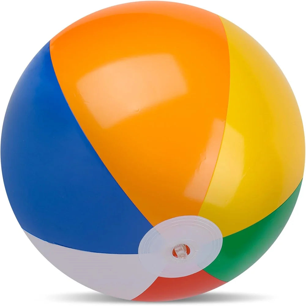 Pallone Da Spiaggia Gonfiabile 40 Cm Colorato Per Giochi In Piscina E Feste Estive