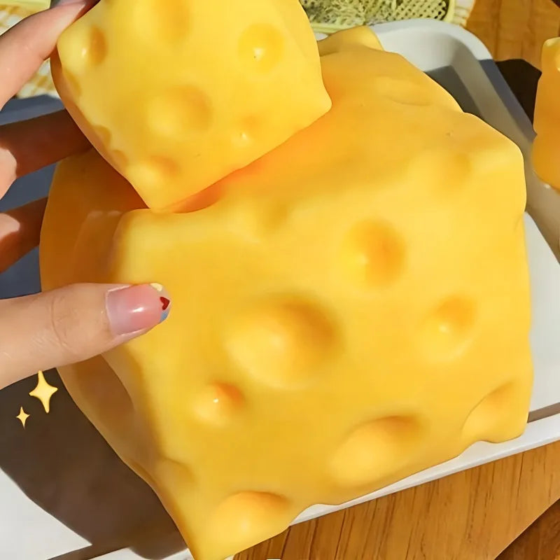 Giocattolo Antistress Gigante a Forma di Formaggio, Squishy Extra Large, Giocattolo Modellabile a Lenta Risalita, Palla Antistress per Adulti, Regalo