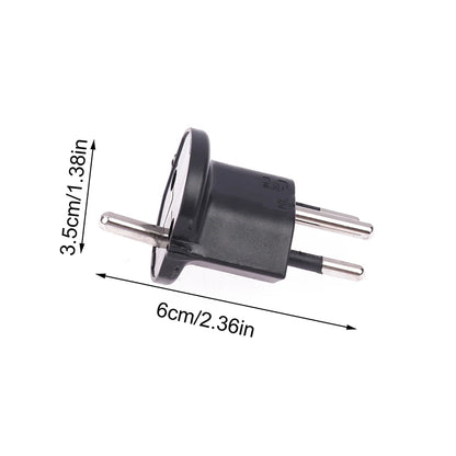 Adattatore Da Viaggio Spina Schuko A Tipo J Svizzera 10A 250V Compatibile Con Prese Europee Portatile