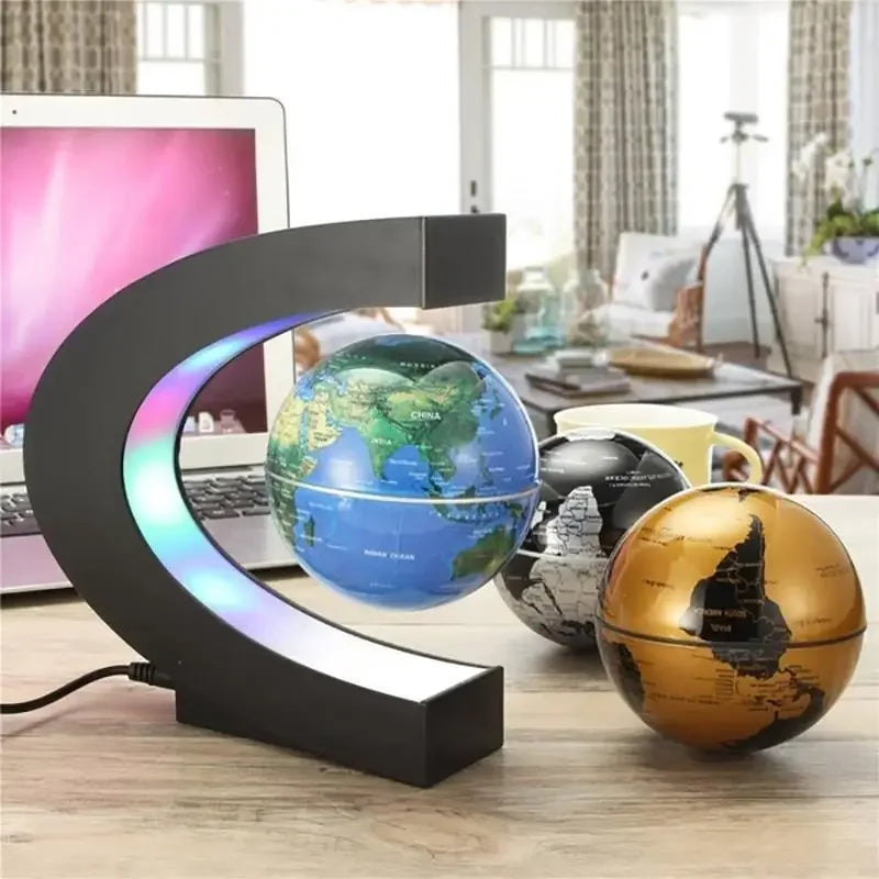 Globo a Levitazione Magnetica con Mappa del Mondo Led Sfera Decorativa per Casa Regalo di Compleanno