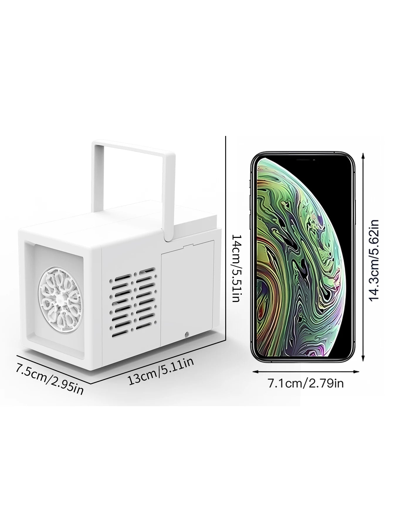 Macchina Per Bolle Elettrica Portatile Con Soffiaggio Automatico A 10 Fori Per Feste All Aperto Senza Batteria