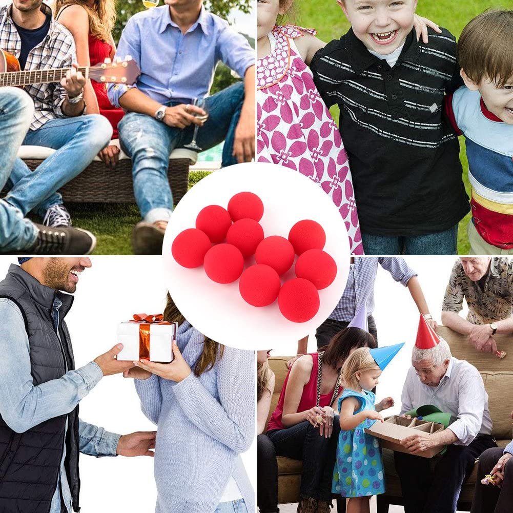 Set da 10 Palle di Spugna Magiche Rosse per Trucchi di Magia con Dita e Giochi di Halloween Festivi