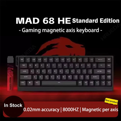 MADLIONS Mad 60he Mad60HE Mad 68HE Tastiera meccanica Interruttore magnetico Wired Hot Swap 8K Velocità di traina Tastiera da gioco personalizzata