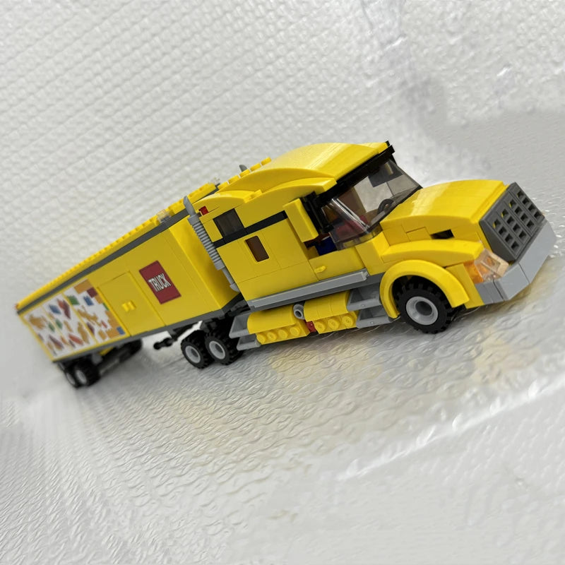Camion Tecnico In Mattoncini Giallo Set Modellino Veicolo Per Bambini Gioco Educativo Regalo