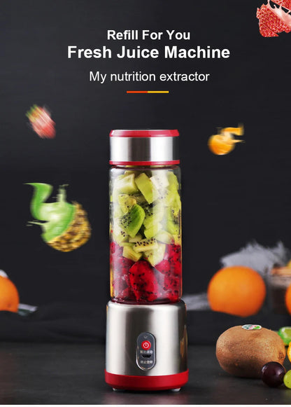 Spremiagrumi Elettrico USB Ricaricabile Multifunzionale Frullatore Estrattore di Succo
