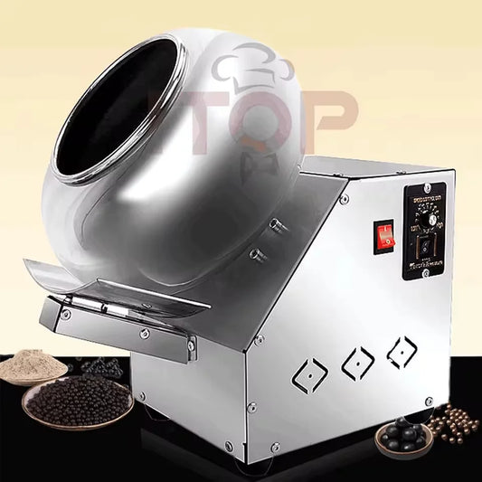 Macchina Di Rivestimento Cioccolato Con Rullo Da 30 Cm Per Caramelle Dolci In Acciaio Inox 535 W 220 V