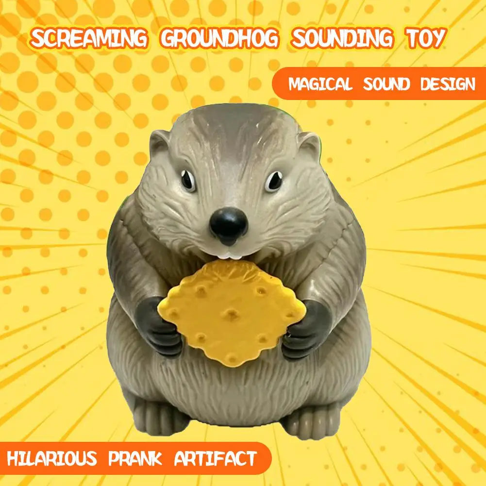 Giocattolo Marmotta Antistress Sonoro Da Scrivania, Divertente Gioco Da Ufficio E Casa