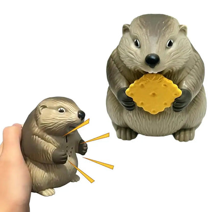 Giocattolo Marmotta Antistress Sonoro Da Scrivania, Divertente Gioco Da Ufficio E Casa