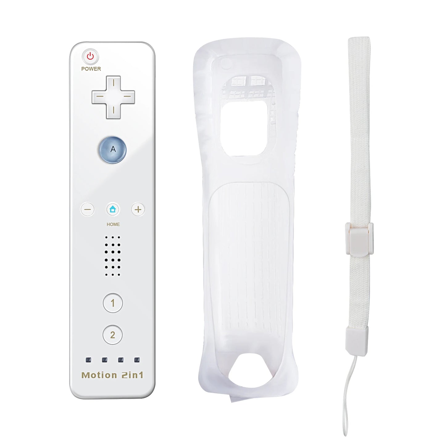 Set controller 2 in 1 per Nintendo Wii Joystick Motion Plus opzionale Gamepad remoto wireless con custodia in silicone Videogioco