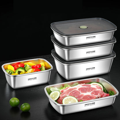 Contenitore Per Alimenti In Acciaio Inox 304 Lfgb Sottovuoto Leggero Capacità da 500ml a 1600ml