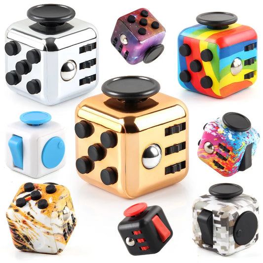 Dadi Di Decompressione Fidget Monocolore Per Sollievo Dallo Stress Rilascio Ansia Adulti E Bambini