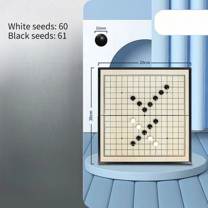 Set Go Da Tavolo Pieghevole Con Pietre Magnetiche Gioco Weiqi Tradizionale Portatile Per Adulti E Adolescenti