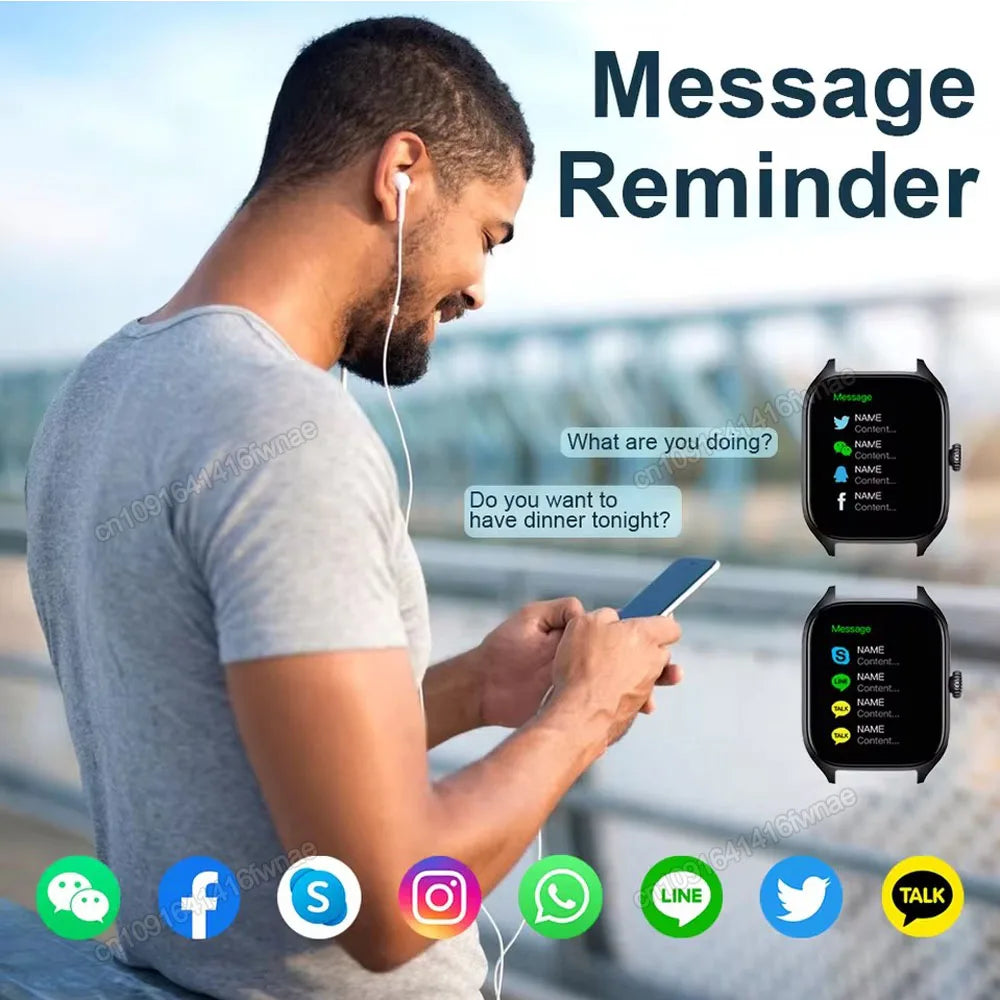 Nuovo orologio intelligente GPS militare da esterno da uomo impermeabile modalità sportiva multipla fitness chiamate Bluetooth HD Smartwatch braccialetto da donna per uomo