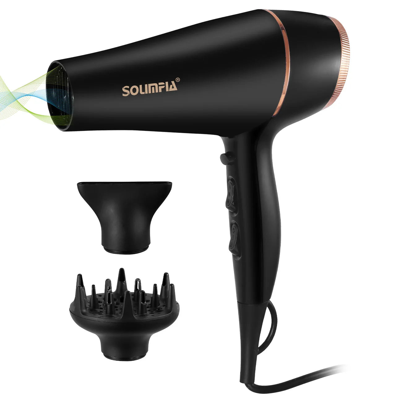 Asciugacapelli professionale a 6 livelli per salone di grado industriale, asciugatura rapida, strumento per lo styling dei capelli ad alta temperatura, barbecue per la casa