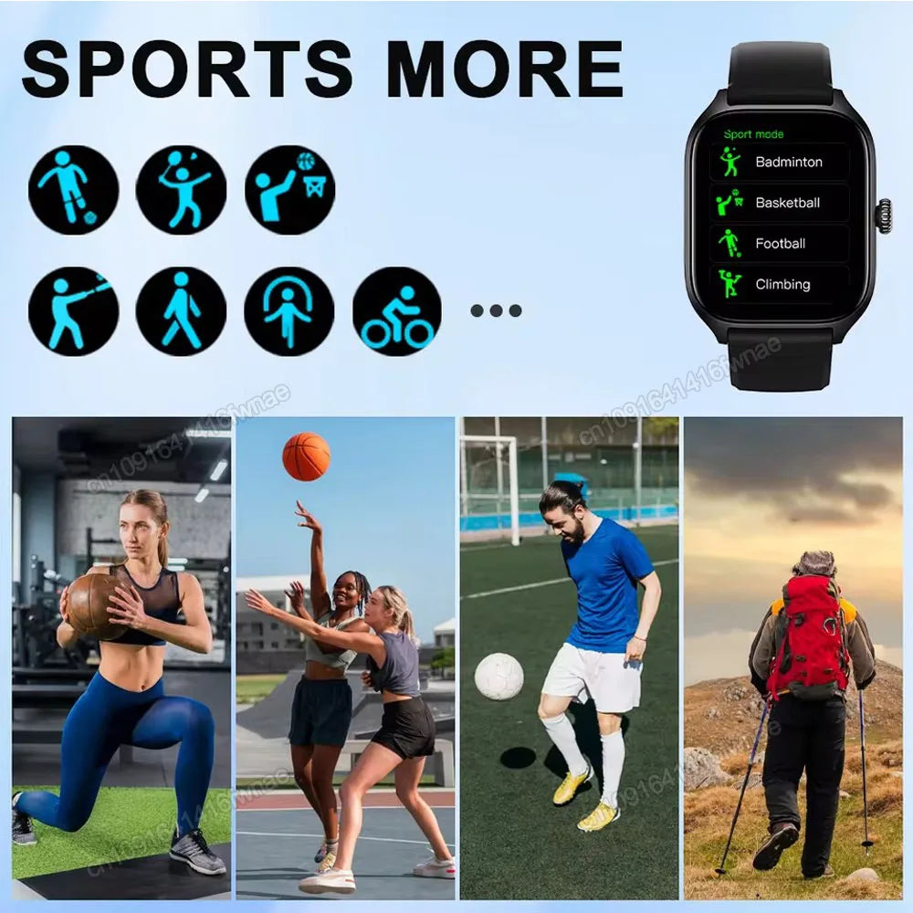 Nuovo orologio intelligente GPS militare da esterno da uomo impermeabile modalità sportiva multipla fitness chiamate Bluetooth HD Smartwatch braccialetto da donna per uomo